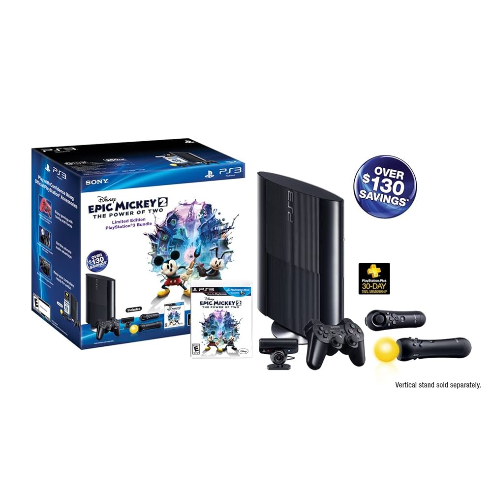 PlayStation3 - Mickeyページ Amazon.com: PS3 Slim 250GB Epic Mickey: Power of 2 Bundle